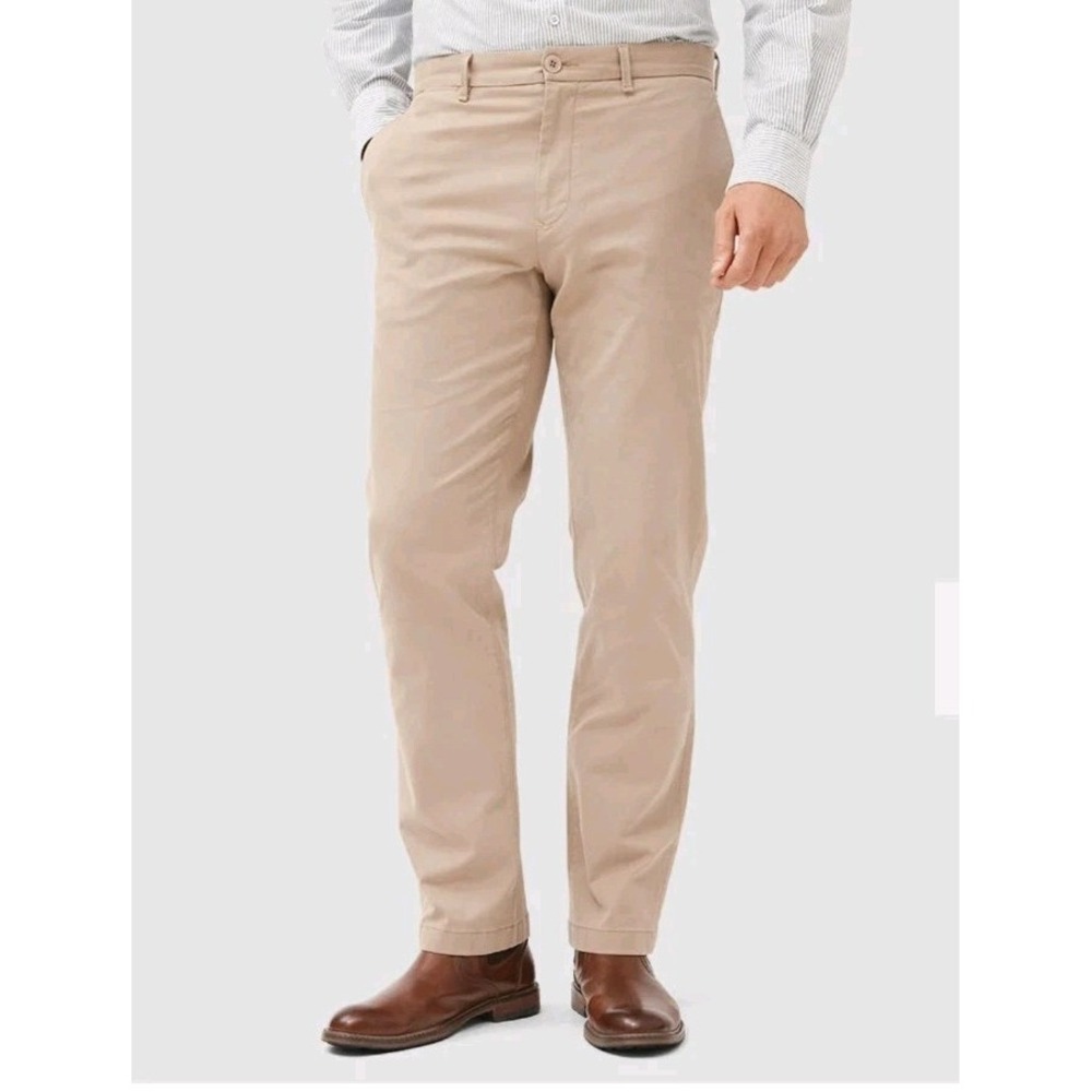 RODD & GUNN NWT Mens Tan Khaki Pants Fits 37 X 32 Tag 35 X 32 MSRP‎ $148